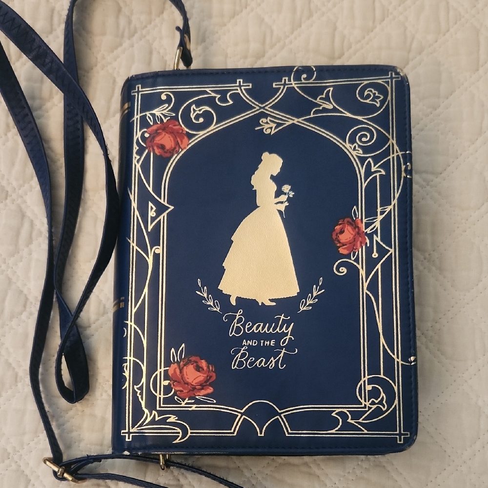Beauty and the Beast Blue Crossbody Bag